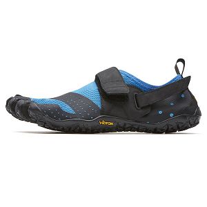 Vibram V-Aqua Blue/Black Mens Watersports Shoes | India-102349